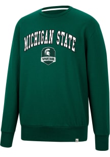 Colosseum Michigan State Spartans Mens Green For The Effort Long Sleeve Fashion Sweatshirt
