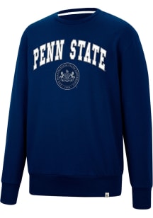 Colosseum Penn State Nittany Lions Mens Navy Blue For The Effort Long Sleeve Fashion Sweatshirt