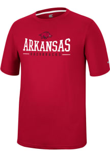 Colosseum Arkansas Razorbacks Crimson McFiddish Short Sleeve T Shirt