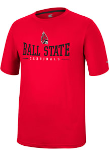 Colosseum Ball State Cardinals Red McFiddish Short Sleeve T Shirt