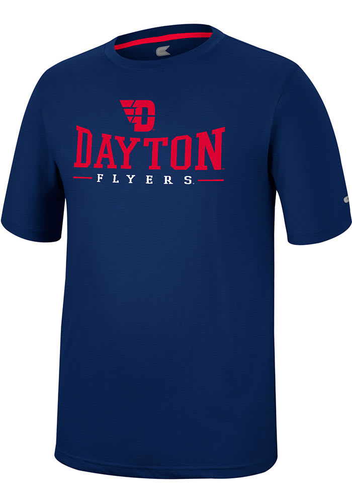 Colosseum Dayton Flyers Navy Blue McFiddish Short Sleeve T Shirt
