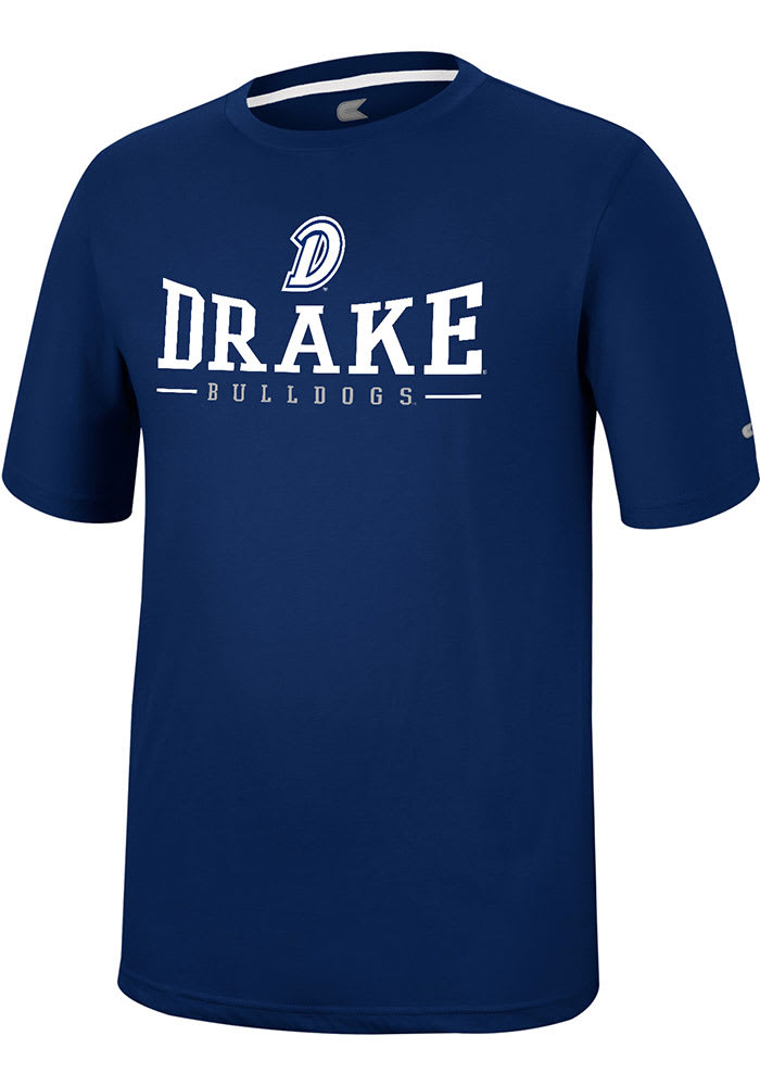 Colosseum Drake Bulldogs Blue McFiddish Short Sleeve T Shirt