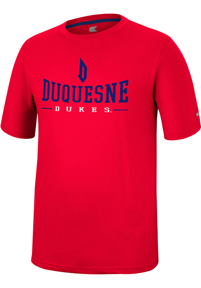 Colosseum Duquesne Dukes Red McFiddish Short Sleeve T Shirt