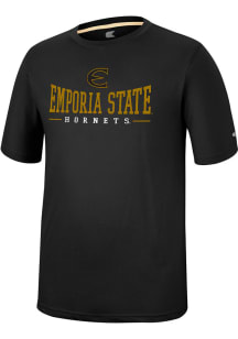Colosseum Emporia State Hornets Black McFiddish Short Sleeve T Shirt