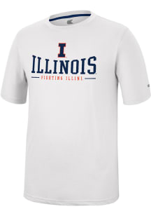 Colosseum Illinois Fighting Illini White McFiddish Short Sleeve T Shirt