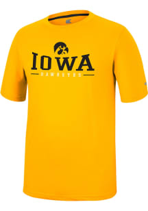 Colosseum Iowa Hawkeyes Gold McFiddish Short Sleeve T Shirt
