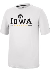 Colosseum Iowa Hawkeyes White McFiddish Short Sleeve T Shirt