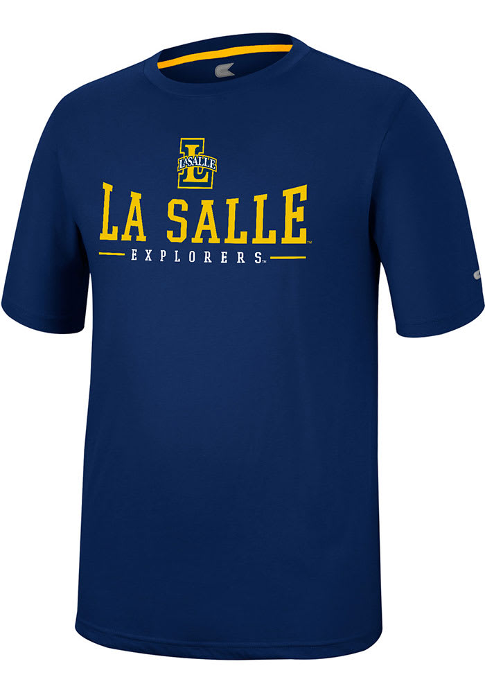 Colosseum La Salle Explorers Navy Blue McFiddish Short Sleeve T Shirt