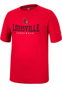 Colosseum Louisville Cardinals Red McFiddish Short Sleeve T Shirt