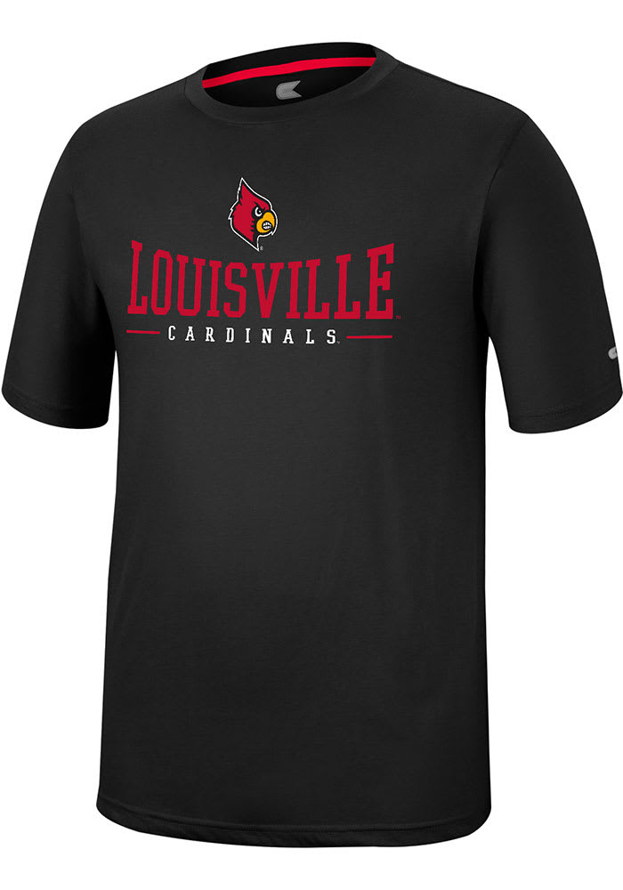 Colosseum Louisville Cardinals Black McFiddish Short Sleeve T Shirt