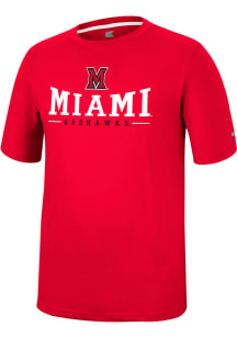 Colosseum Miami RedHawks Red McFiddish Short Sleeve T Shirt