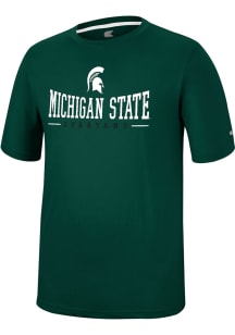 Colosseum Michigan State Spartans Green McFiddish Short Sleeve T Shirt