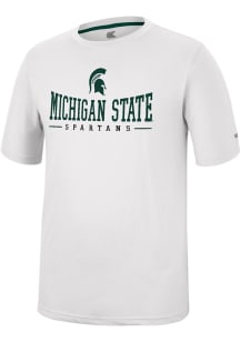 Colosseum Michigan State Spartans White McFiddish Short Sleeve T Shirt