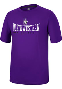 Northwestern Wildcats Purple Colosseum McFiddish Short Sleeve T Shirt