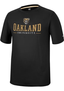 Colosseum Oakland University Golden Grizzlies Black McFiddish Short Sleeve T Shirt