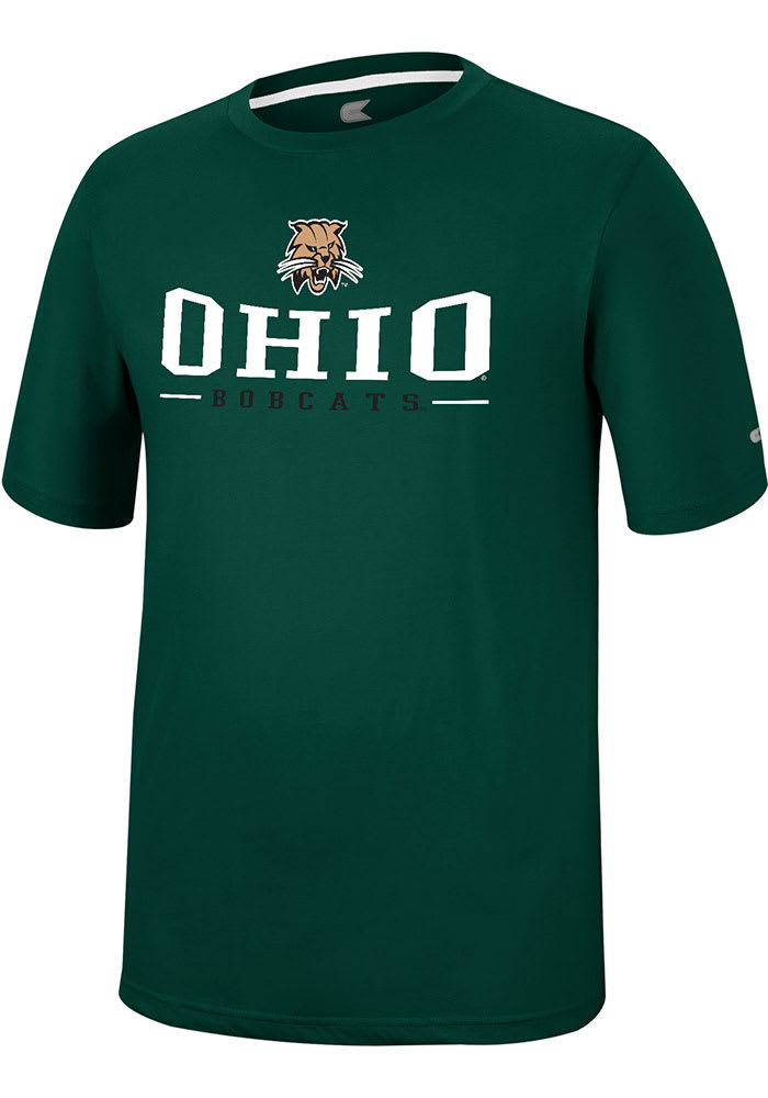 Colosseum Ohio Bobcats Green McFiddish Short Sleeve T Shirt
