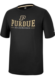 Purdue Boilermakers Black Colosseum McFiddish Short Sleeve T Shirt