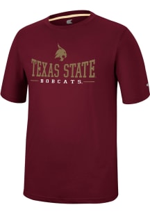 Colosseum Texas State Bobcats Maroon McFiddish Short Sleeve T Shirt