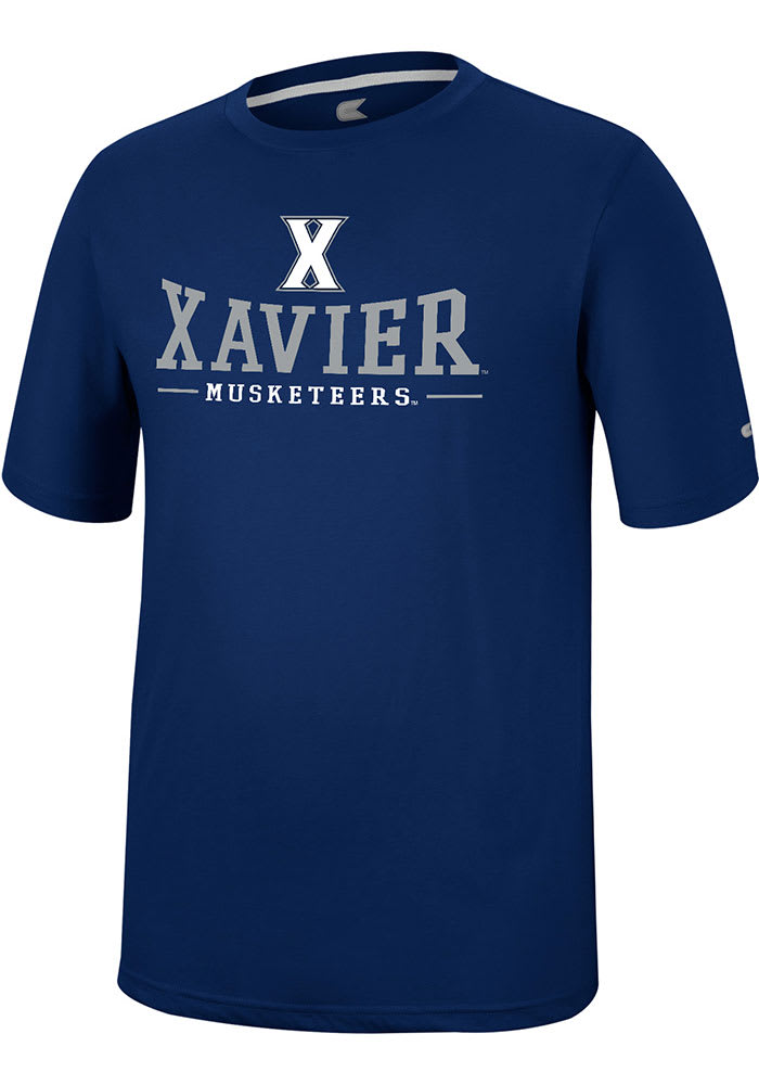 Colosseum Xavier Musketeers Navy Blue McFiddish Short Sleeve T Shirt