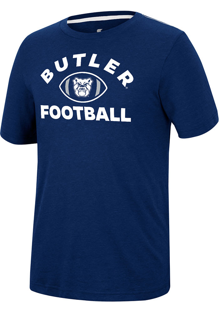 Colosseum Butler Bulldogs Navy Blue Motormouth Football Short Sleeve T Shirt