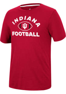 Colosseum Indiana Hoosiers Crimson Motormouth Football Short Sleeve T Shirt