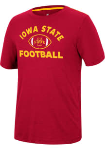 Colosseum Iowa State Cyclones Cardinal Motormouth Football Short Sleeve T Shirt