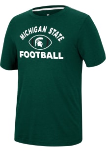 Colosseum Michigan State Spartans Green Motormouth Football Short Sleeve T Shirt