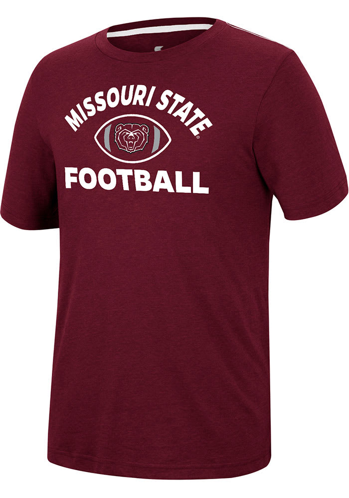 Colosseum Missouri State Bears Maroon Motormouth Football Short Sleeve T Shirt