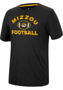 Colosseum Missouri Tigers Black Motormouth Football Short Sleeve T Shirt