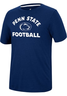 Colosseum Penn State Nittany Lions Navy Blue Motormouth Football Short Sleeve T Shirt