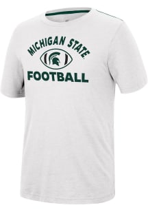 Colosseum Michigan State Spartans White Motormouth Football Short Sleeve T Shirt