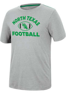 Colosseum North Texas Mean Green Grey Motormouth Football Short Sleeve T Shirt
