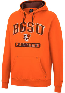 Colosseum Bowling Green Falcons Mens Orange Scholarship Fleece Long Sleeve Hoodie