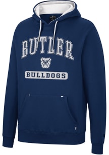 Colosseum Butler Bulldogs Mens Navy Blue Scholarship Fleece Long Sleeve Hoodie