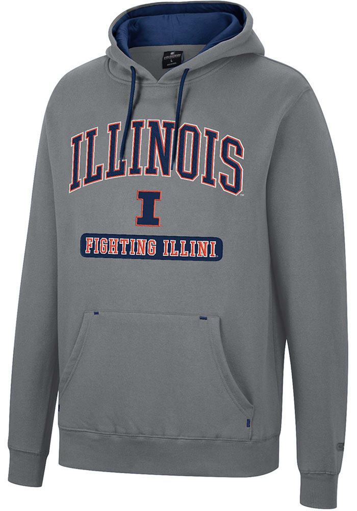 Colosseum Illinois Fighting Illini Mens Scholarship Fleece Hoodie ...