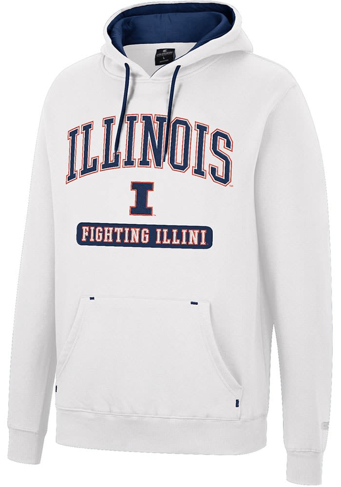 Champion Illinois Fighting Illini Mens Grey Powerblend Twill Long