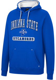 Colosseum Indiana State Sycamores Mens Blue Scholarship Fleece Long Sleeve Hoodie