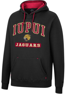 Colosseum IUPUI Jaguars Mens Black Scholarship Fleece Long Sleeve Hoodie