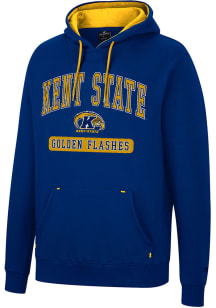 Colosseum Kent State Golden Flashes Mens Navy Blue Scholarship Fleece Long Sleeve Hoodie