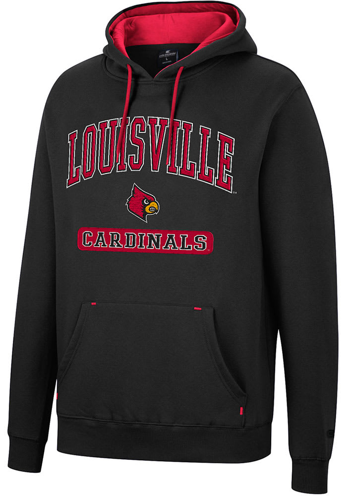 Colosseum Louisville Cardinals Scholarship Fleece Sweatshirt - White