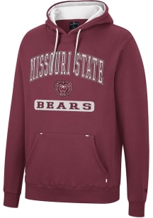 Colosseum Missouri State Bears Mens Maroon Scholarship Fleece Long Sleeve Hoodie