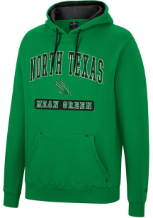 Colosseum North Texas Mean Green Mens Green Scholarship Fleece Long Sleeve Hoodie