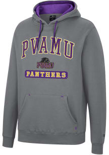 Colosseum Prairie View A&amp;M Panthers Mens Charcoal Scholarship Fleece Long Sleeve Hoodie