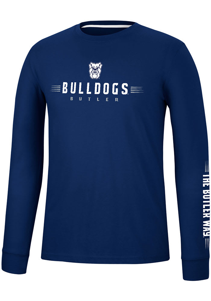 Colosseum Butler Bulldogs Navy Blue Spackler Long Sleeve T Shirt