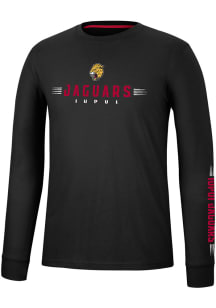 Colosseum IUPUI Jaguars Black Spackler Long Sleeve T Shirt