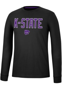 Colosseum K-State Wildcats Black Spackler Long Sleeve T Shirt
