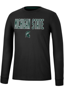 Colosseum Michigan State Spartans Black Spackler Long Sleeve T Shirt