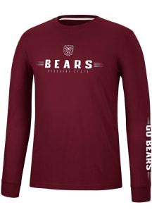Colosseum Missouri State Bears Maroon Spackler Long Sleeve T Shirt