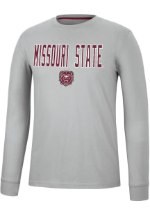 Colosseum Missouri State Bears Grey Spackler Long Sleeve T Shirt