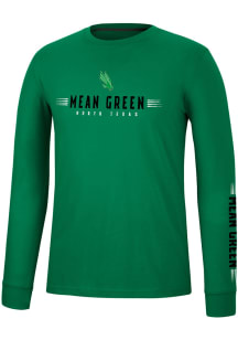 Colosseum North Texas Mean Green Green Spackler Long Sleeve T Shirt
